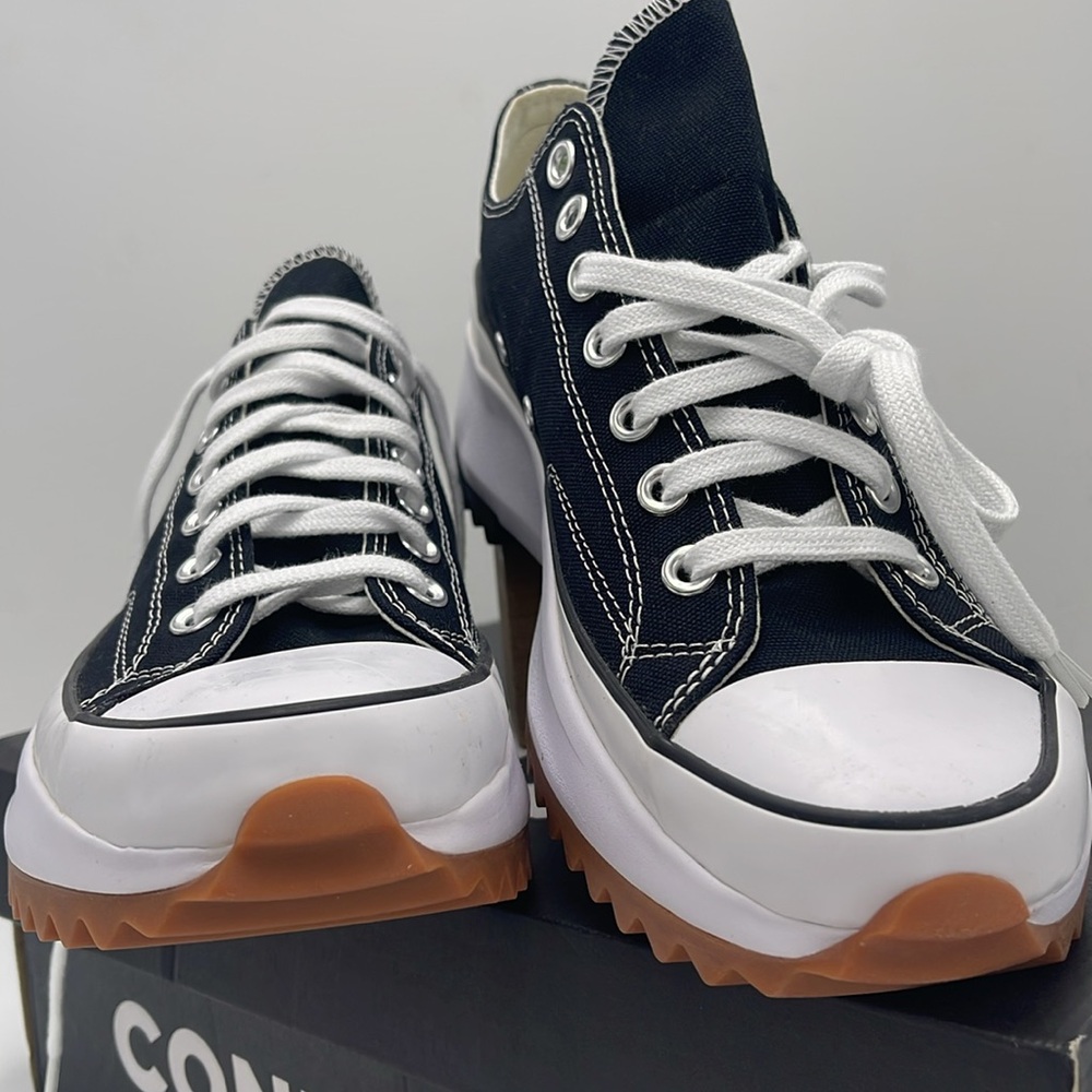 Converse Men’s RUN STAR HIKE OX BLACK/WHITE/GUM 168816C
Platforms Sneakers - Picture 5 of 16